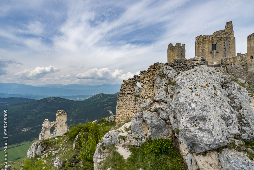 View of Rocca Calascio Castle, Abruzzo, Italy