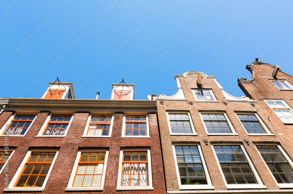 Fototapeta premium Hausfassaden in Amsterdam