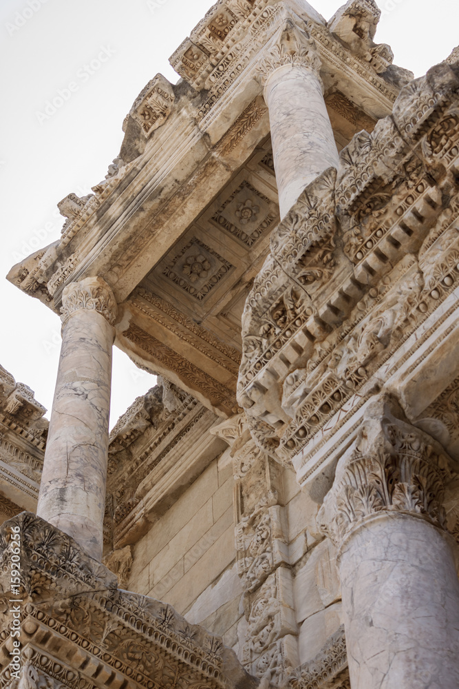 Detail of the Library of Celsus - Ephesus - Turkey