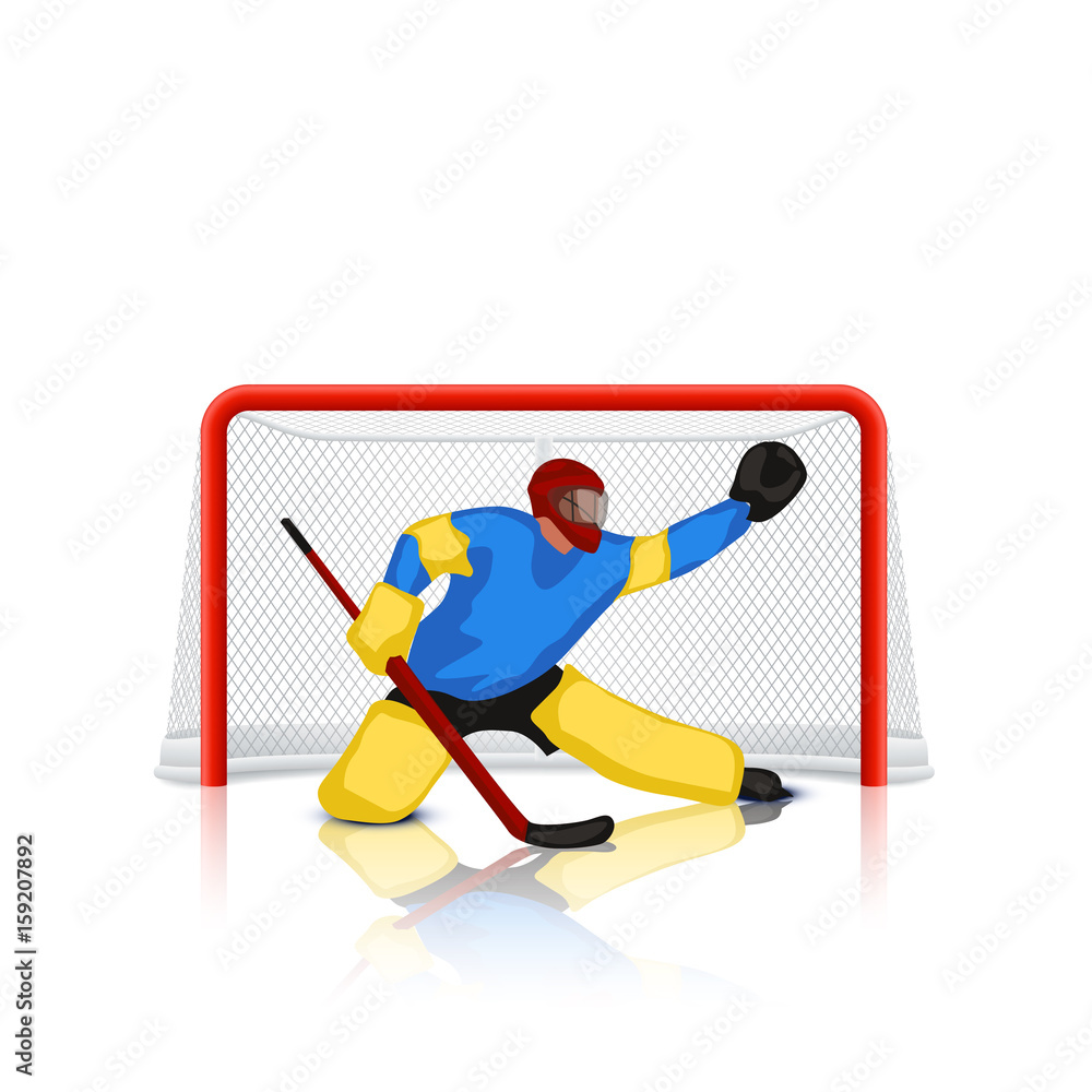 Fototapeta premium hockey goal keeper