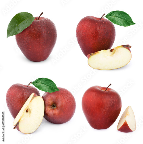apple fruits with leaf