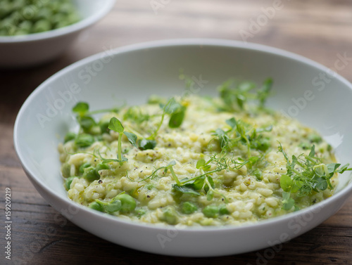 Risotto with fresh peas
