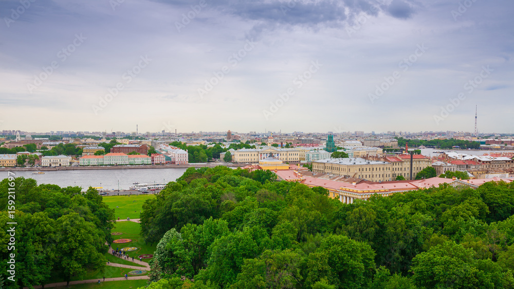 Saint Petersburg. City view from height Saint Isaac's Cathedral