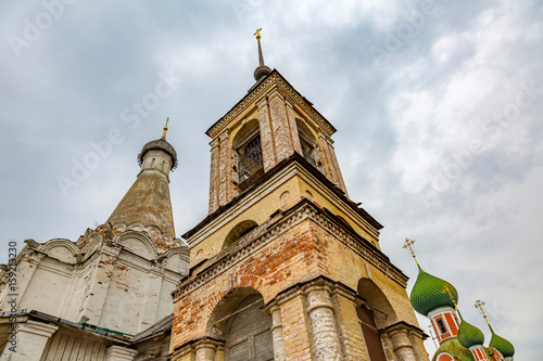 PERESLAVL-ZALESSKY, RUSSIA - APRIL 26, 2017: The building of the Church of Peter the Metropolitan. Rare architectural monument of the 16th century 
 photo