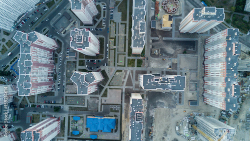 Fotografia, Obraz Bird's eye view of the big city