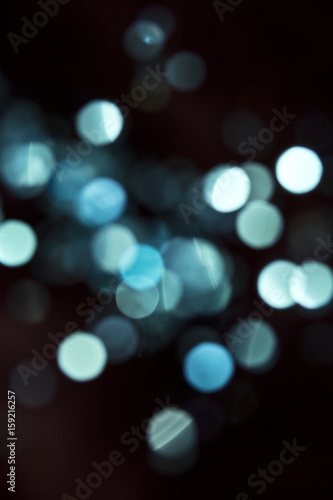 Glitter Bokeh Confetti On Black Background