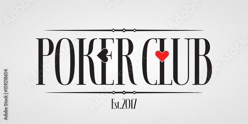 Poker, casino vector icon, logo