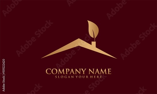 roof gold beauty logo