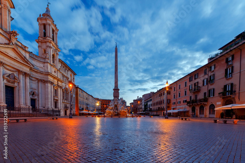 Rome. Navona Square. Piazza Navona. © pillerss
