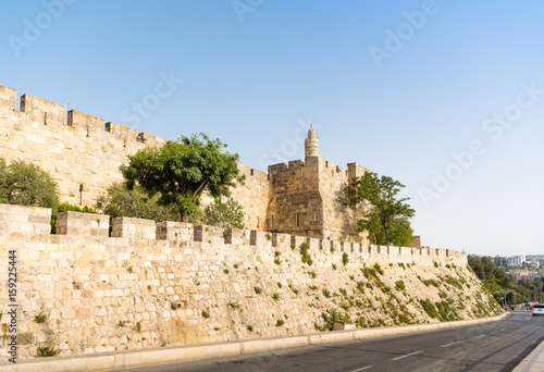 Tower of David Old city Jerusalem Israel adobe stock