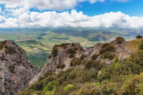 Lovely Mountains of Sicily. Late Spring early Summer Landscape in the Madonie hills of the island © andiz275