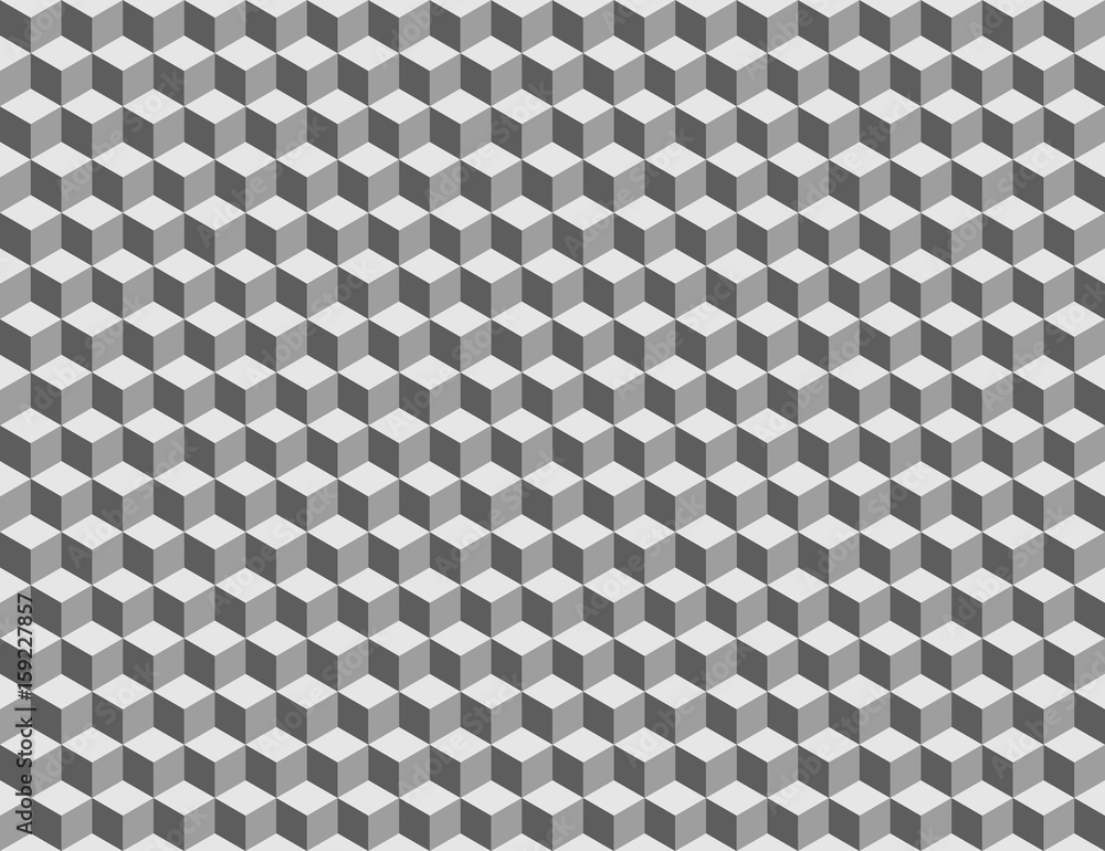 Abstract retro background - isometric grayscale cubes in vector Abstract retro background - isometric grayscale cubes in vector