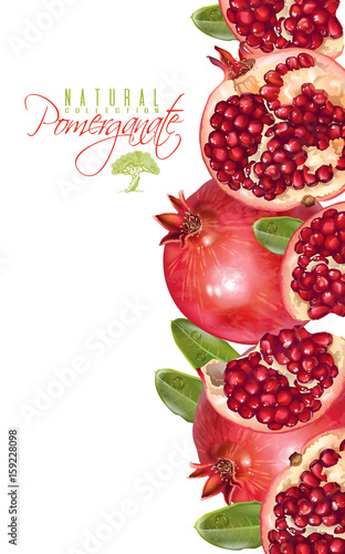 Pomegranate vertical banner