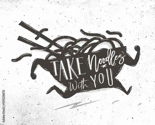 Poster take noodles with you