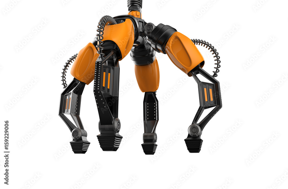 robotic hand 3d render