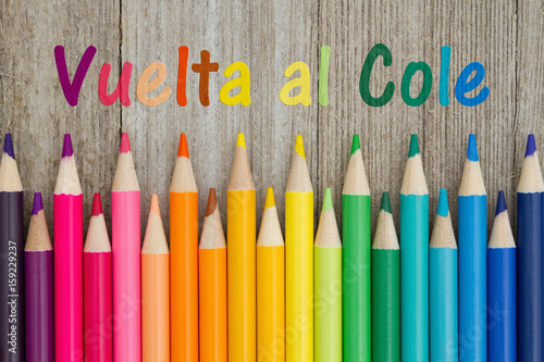Canvas-taulu Back to School message in Spanish
