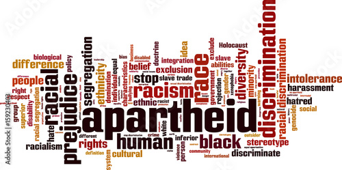 Apartheid word cloud