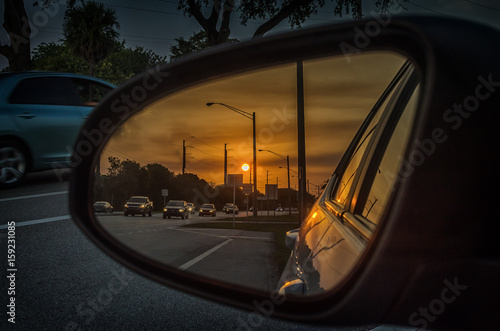 Sunrise mirror rear view © rceron69