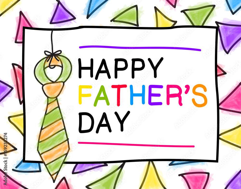 Mensaje día del padre - Feliz día papá - Crayones
