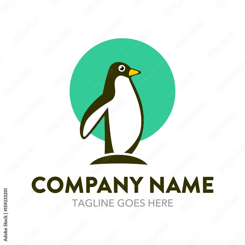 Obraz premium Unique Penguin Logo 