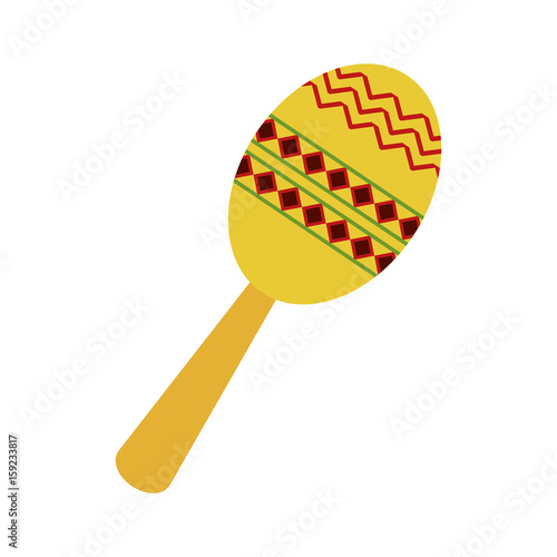 maraca flat illustration icon vector design graphic