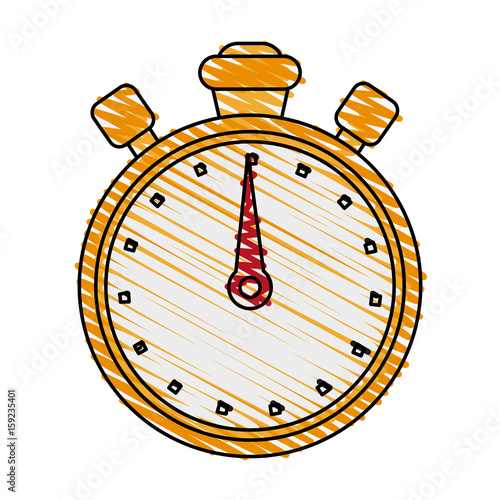 chronometer doodle illustration icon vector design graphic