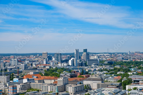 Skyline of West Berlin   cityscape   aerial of Berlin