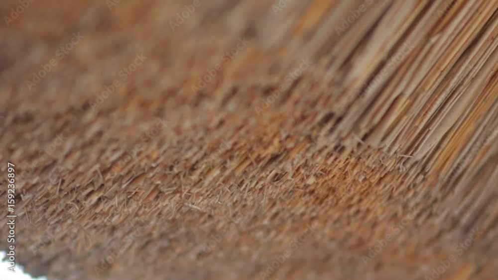 Roof of Ancient Straw and Wood Roof of Ancient Straw and Wood