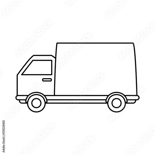 truck flat illustration icon vector design graphic