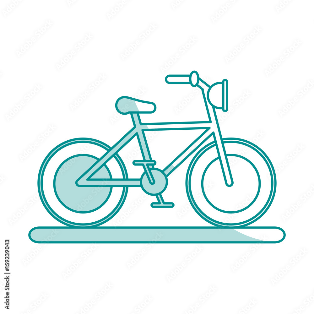 bycicle flat illustration icon vector design graphic shadow