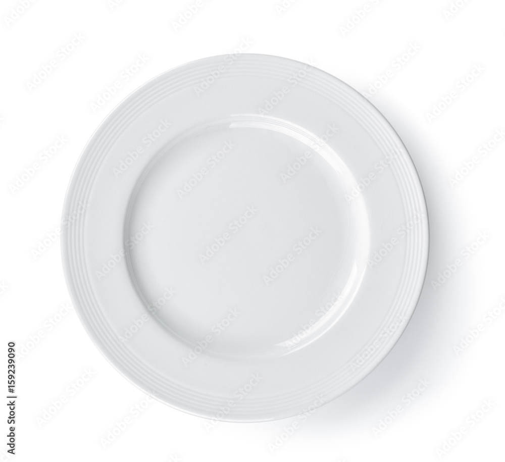 white plate on white background white plate on white background