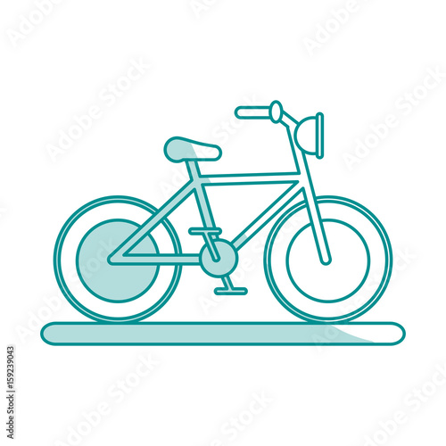 bycicle flat illustration icon vector design graphic shadow
