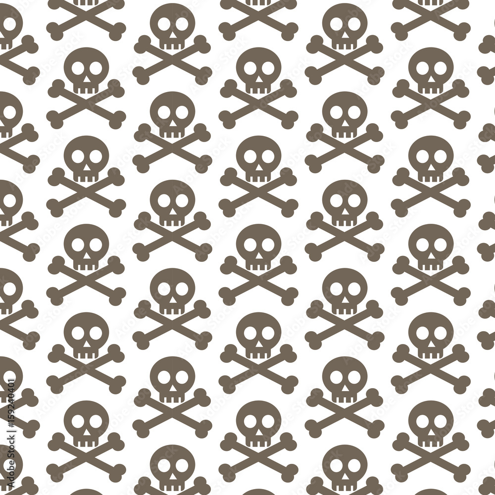 Pattern background skull bone icon Pattern background skull bone icon