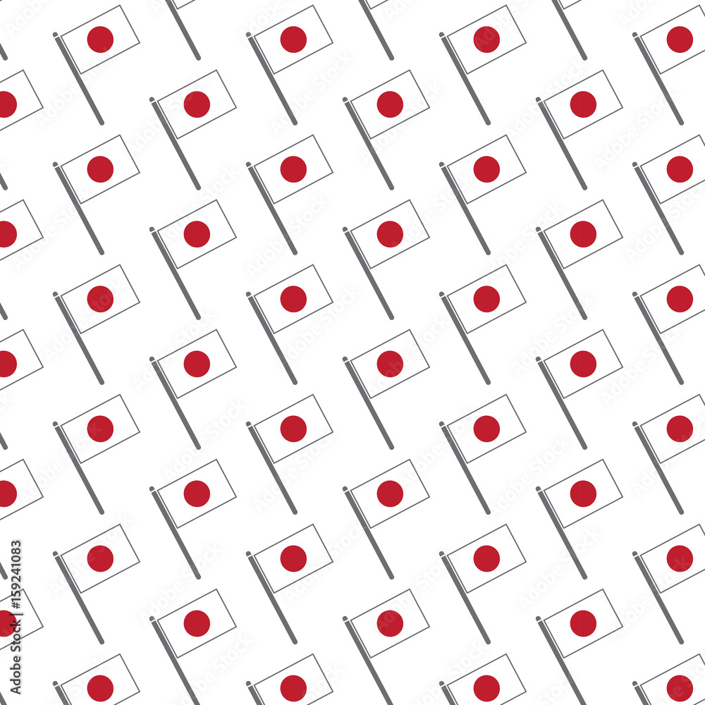 Pattern background Japan Flag icon Pattern background Japan Flag icon