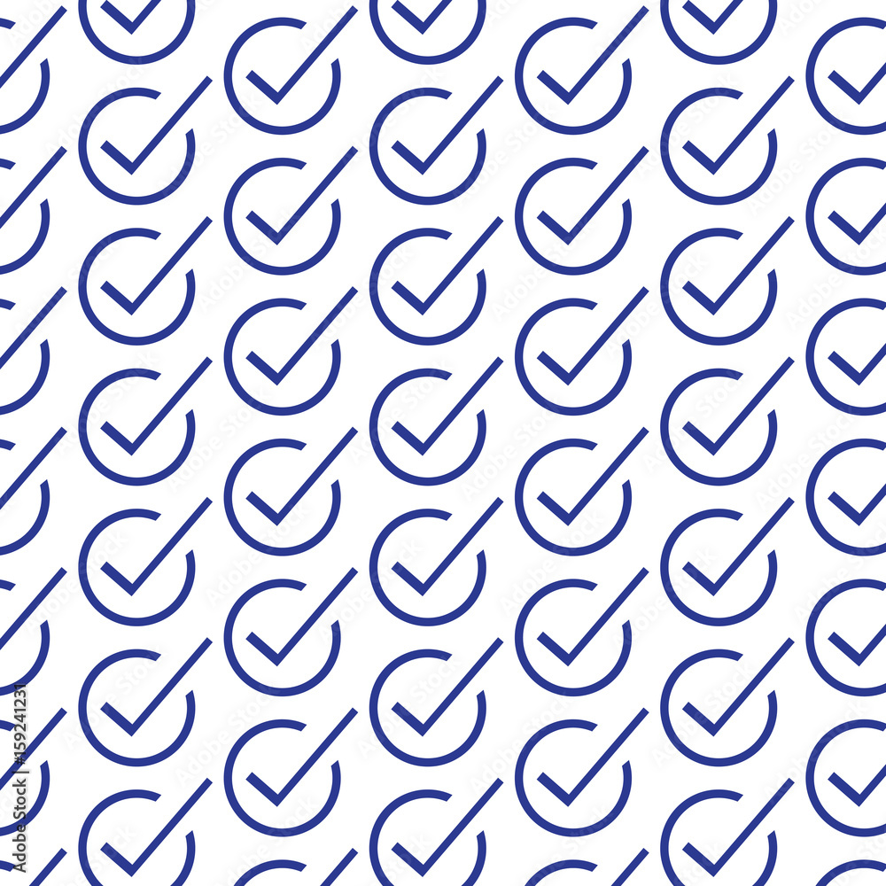 Pattern background Correct icon Pattern background Correct icon