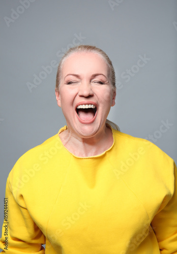 Portrait of happy laughing ...