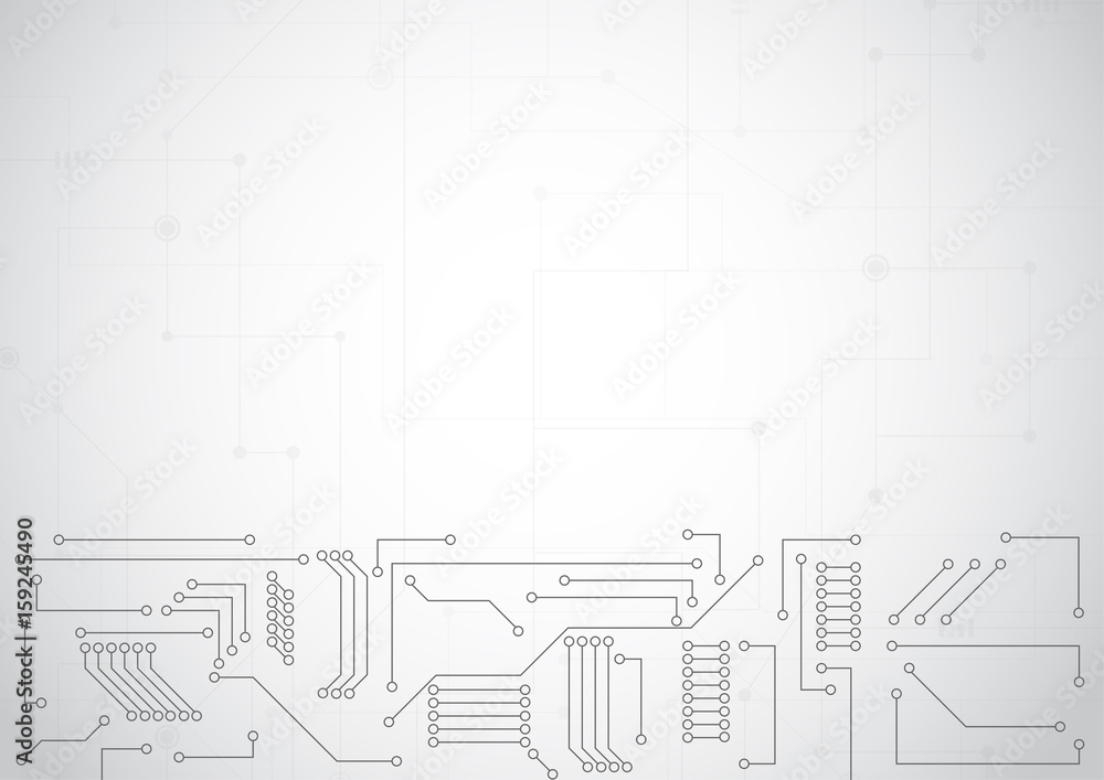 Fototapeta premium Abstract digital technology global with dot and line background. Business virtual concept. Vector illustration