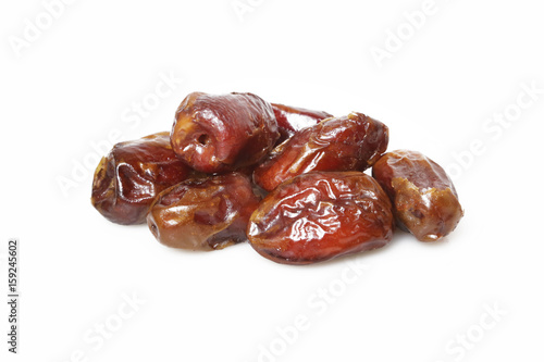 Dried dates - studio shoot on the white