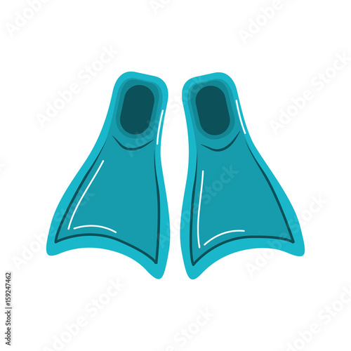 diving fin to be underwater adventure
