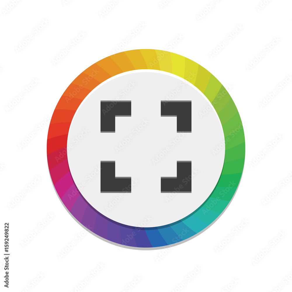 Fototapeta premium Multi-Color Streamline App Icon
