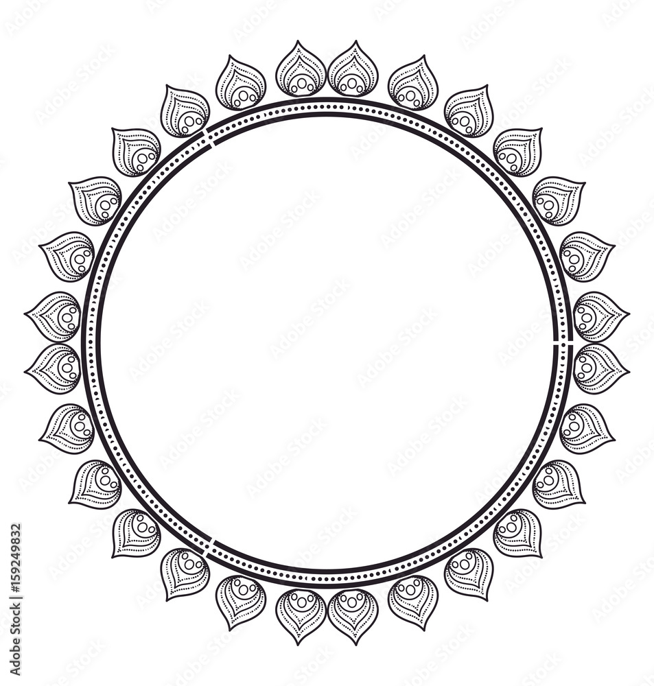 circular lace mandala style vector illustration design circular lace mandala style vector illustration design