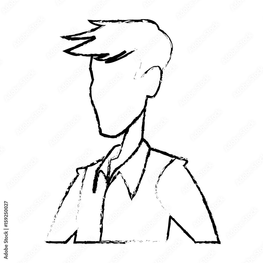 portrait man contour male default image vector illustration portrait man contour male default image vector illustration