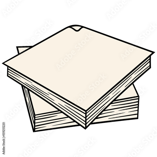 Cartoon Napkin Vector Illustration