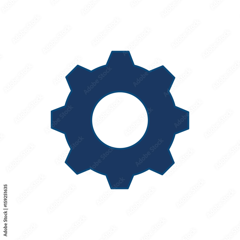 gear wheel icon over white background vector illustration gear wheel icon over white background vector illustration