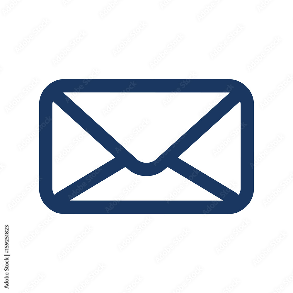 envelope icon over white background vector illustration envelope icon over white background vector illustration