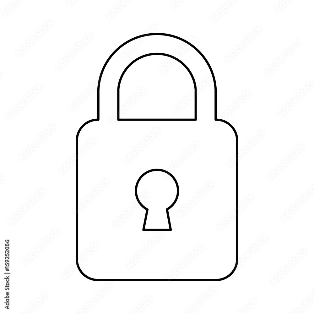 security padlock icon over white background vector illustration security padlock icon over white background vector illustration