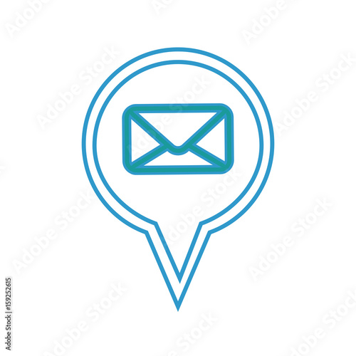 Free Download pin location with envelope icon over white background colorful design vector illustration - GFXLoad