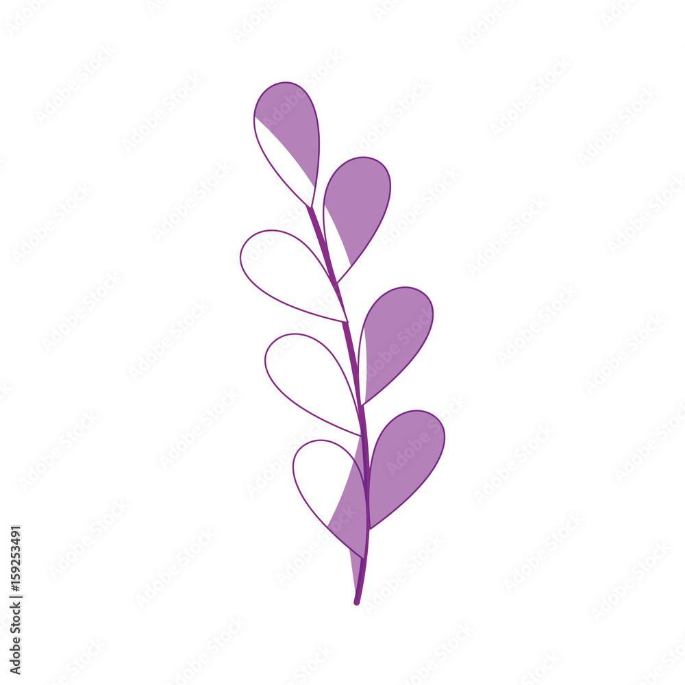 stem with leaves icon over white background vector illustration stem with leaves icon over white background vector illustration