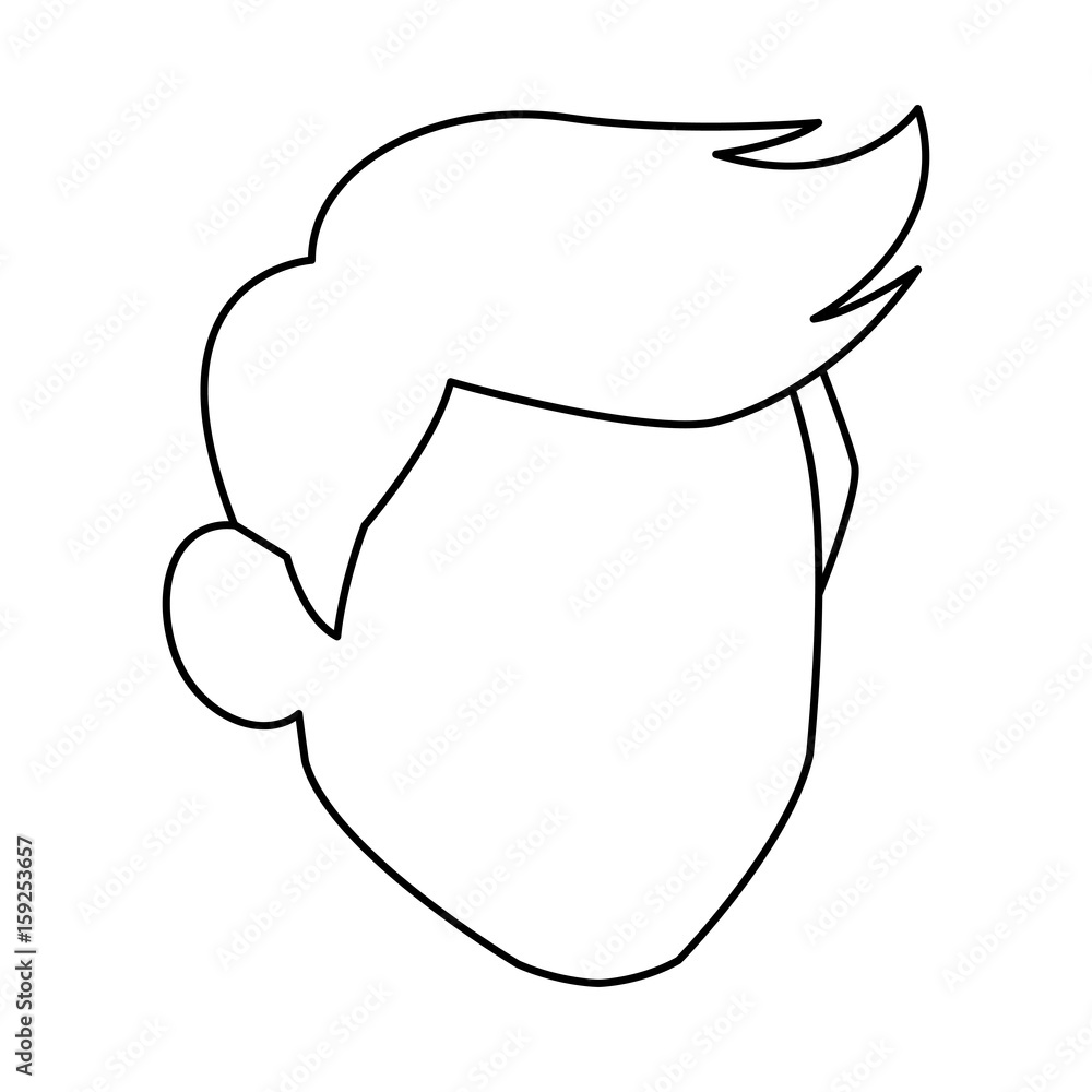 default head man portrait hair image vector illustration default head man portrait hair image vector illustration