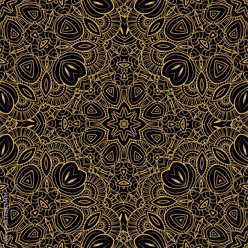 Ethnic decorative seamless pattern